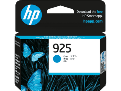 HP 925 Cyan Original Ink Cartridge (4K0V6PE)