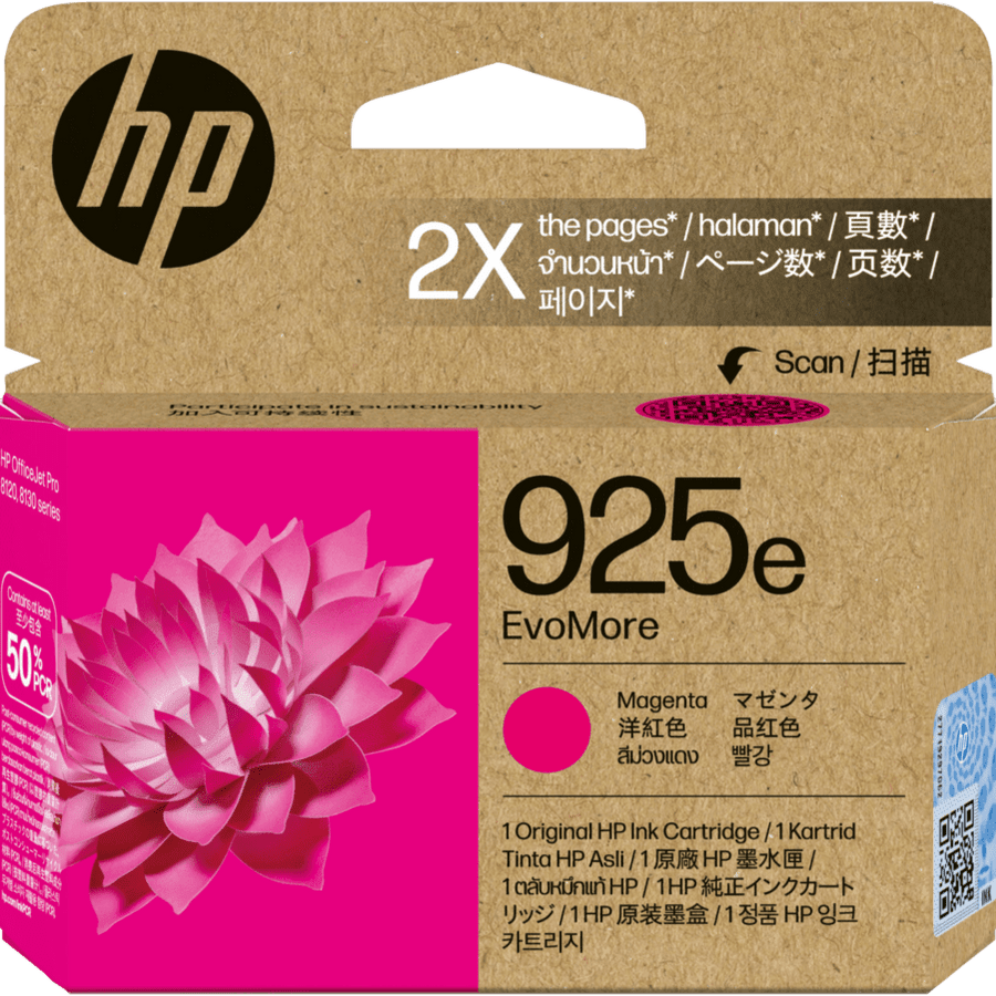HP 925e EvoMore Magenta Original Ink Cartridge (4K0W1PE)