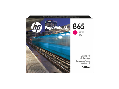 HP 865M 500-ml Magenta PageWide XL Ink Cartridge (3ED87A)