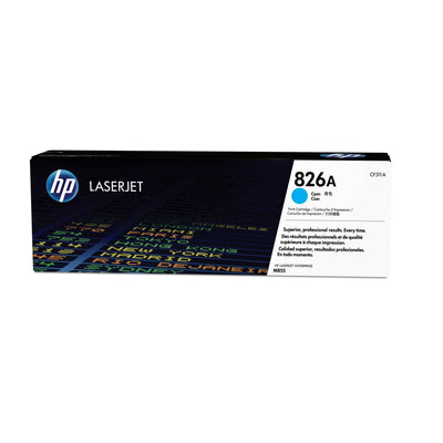 HP 826A Cyan Original LaserJet Toner Cartridge (CF311A)