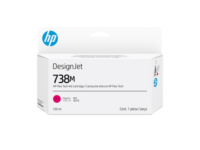 HP 738M 300-ml Magenta DesignJet Ink Cartridge (676N0A)