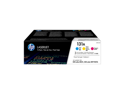 HP 131A 3-pack Cyan/Magenta/Yellow Original LaserJet Toner Cartridges (U0SL1AM)