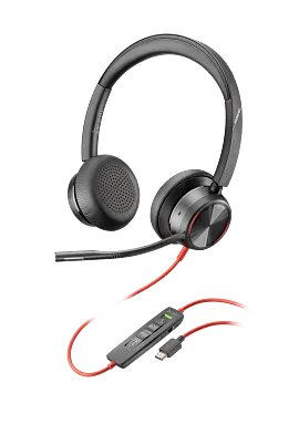 Plantronics Poly Blackwire 5220 USB-C Headset + USB-C/A | 8X231A6