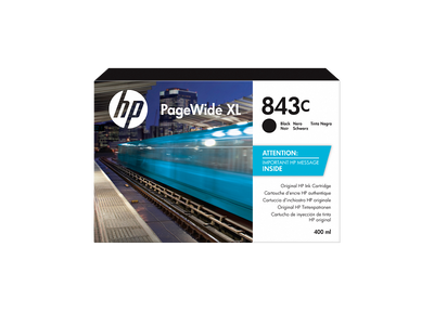 HP 843C 400-ml Black PageWide XL Ink Cartridge (C1Q65A)