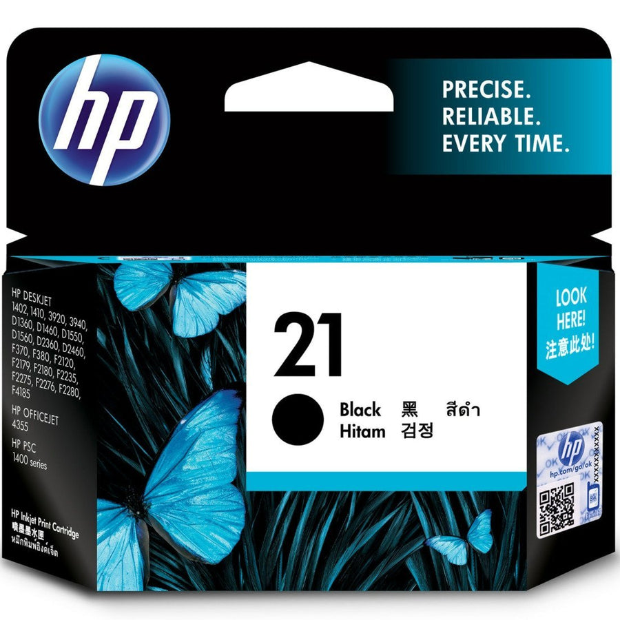 HP 21 Black Original Ink Cartridge (C9351AE)
