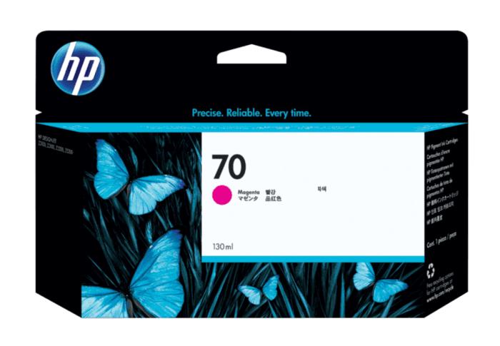 HP 70 130-ml Magenta DesignJet Ink Cartridge (C9453A)