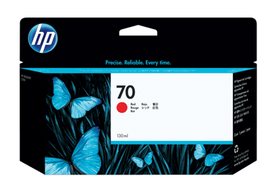 HP 70 130-ml Red DesignJet Ink Cartridge (C9456A)