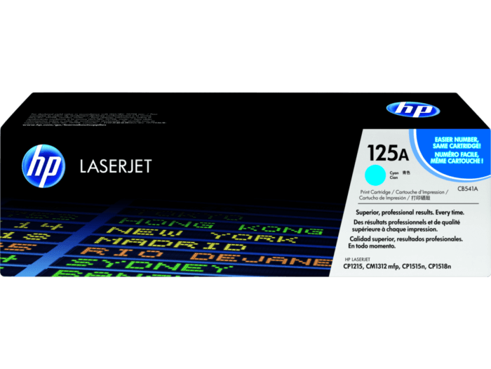 HP 125A Cyan Original LaserJet Toner Cartridge (CB541A)