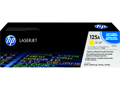 HP 125A Yellow Original LaserJet Toner Cartridge (CB542A)