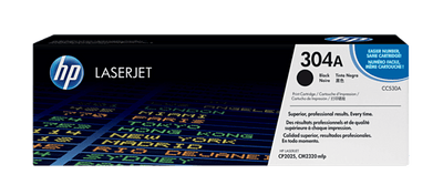 HP 304A Black Original LaserJet Toner Cartridge (CC530A)