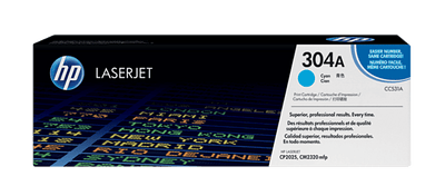 HP 304A Cyan Original LaserJet Toner Cartridge (CC531A)