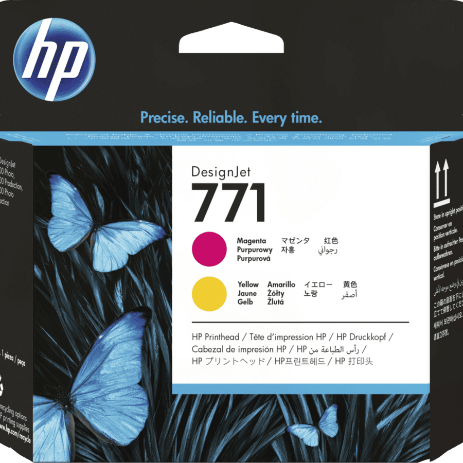 HP 771 Magenta/Yellow DesignJet Printhead (CE018A)