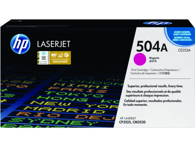 HP 504A Magenta Original LaserJet Toner Cartridge (CE253A)
