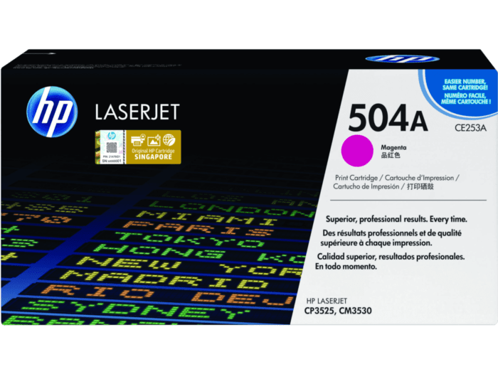 HP 504A Magenta Original LaserJet Toner Cartridge (CE253A)