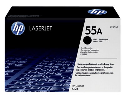 HP 55A Black Original LaserJet Toner Cartridge (CE255A)