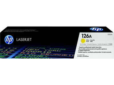 HP 126A Yellow Original LaserJet Toner Cartridge (CE312A)
