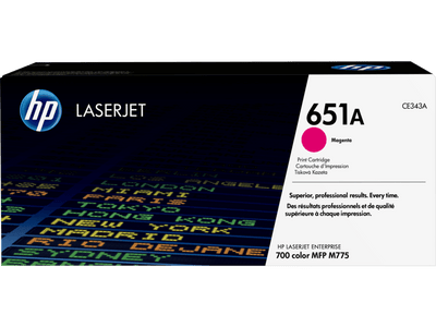 HP 651A Magenta Original LaserJet Toner Cartridge (CE343A)
