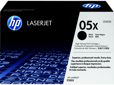 HP 05X High Yield Black Original LaserJet Toner Cartridge (CE505X)