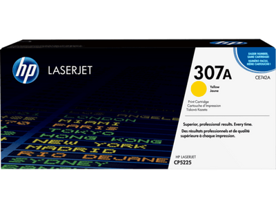 HP 307A Yellow Original LaserJet Toner Cartridge (CE742A)