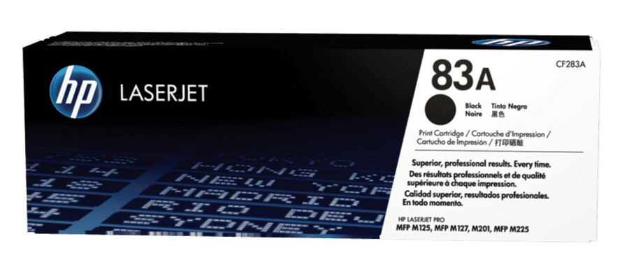 HP 83A Black Original LaserJet Toner Cartridge (CF283A)