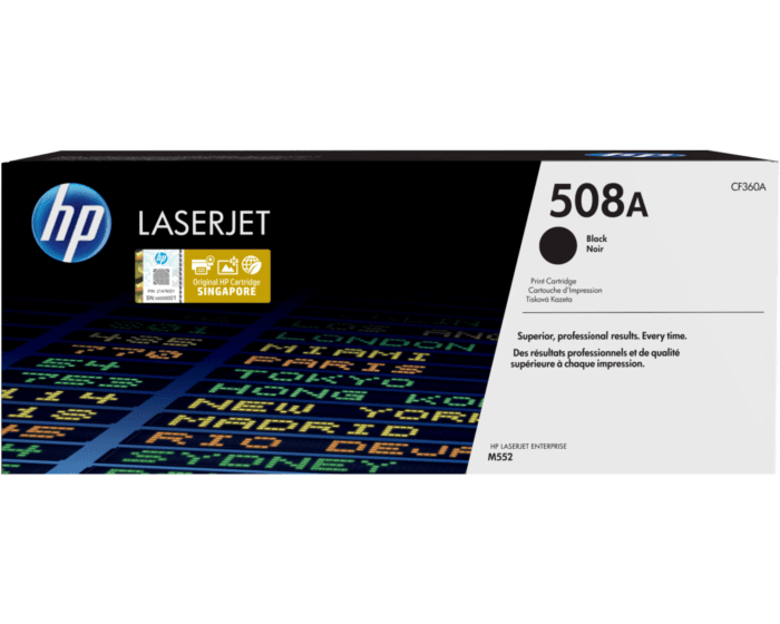 HP 508A Black Original LaserJet Toner Cartridge (CF360A)