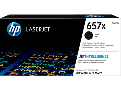 HP 657X High Yield Black Original LaserJet Toner Cartridge (CF470X)