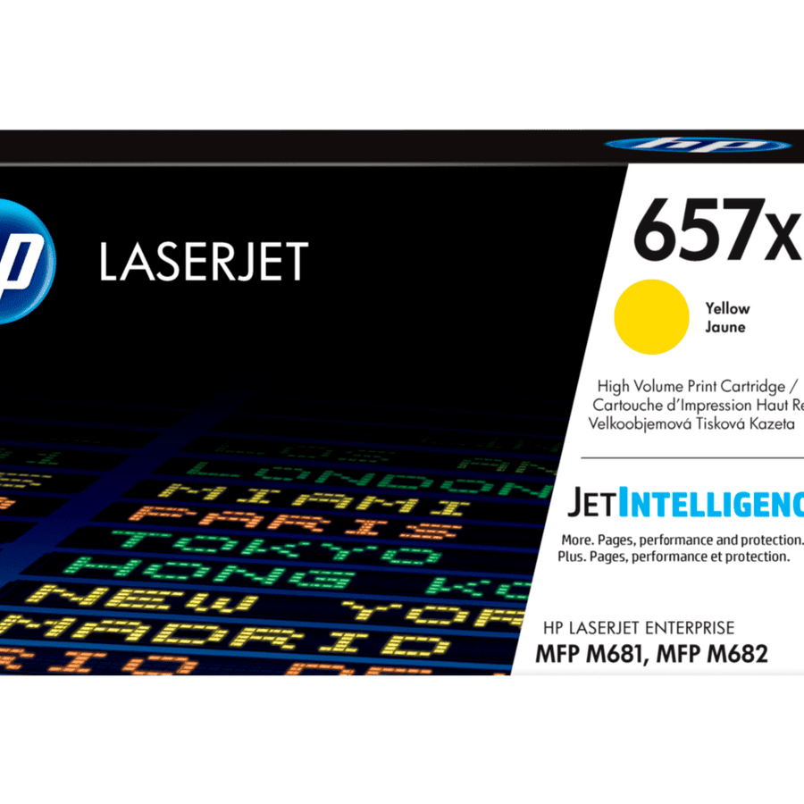 HP 657X High Yield Yellow Original LaserJet Toner Cartridge (CF472X)