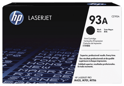 HP 93A Black Original LaserJet Toner Cartridge (CZ192A)