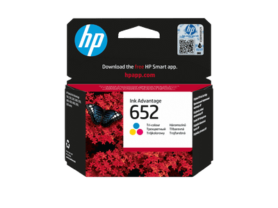 HP 652 Tri-color Original Ink Advantage Cartridge (F6V24AE)
