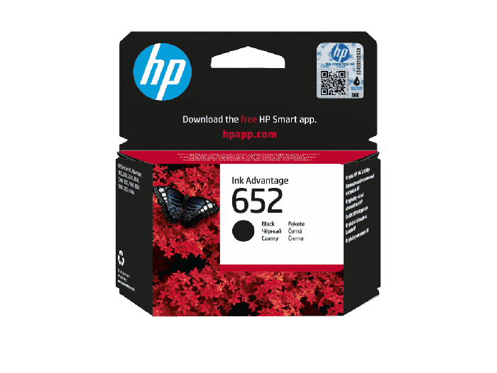 HP 652 Black Original Ink Advantage Cartridge (F6V25AE)