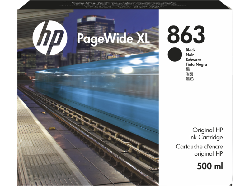 HP 863 500-ml Black PageWide XL Ink Cartridge (F9K41A)