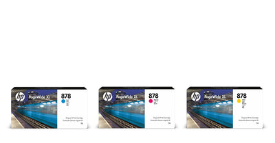 HP 878 1-liter Yellow PageWide XL Ink Cartridge (312Z4A)