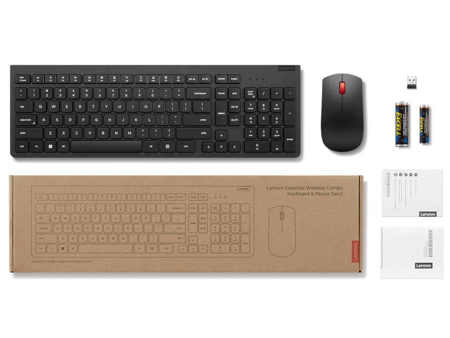 Lenovo Essential Wireless Keyboard and Mouse Combo (English/Arabic)