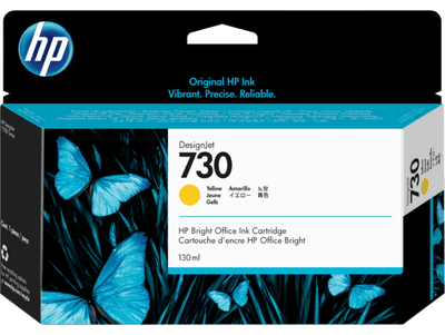 HP 730 300-ml Yellow DesignJet Ink Cartridge (P2V70A)