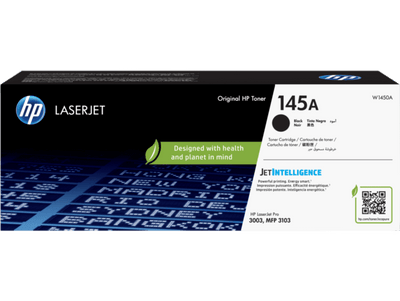 HP 145A Black Original LaserJet Toner Cartridge (W1450A)