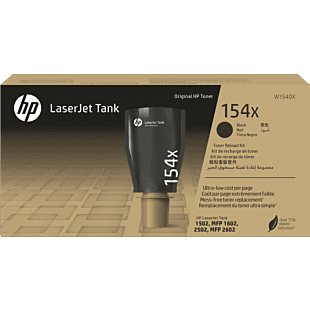 HP 154X High Yield Black Original LaserJet Tank Toner Reload Kit (W1540X)