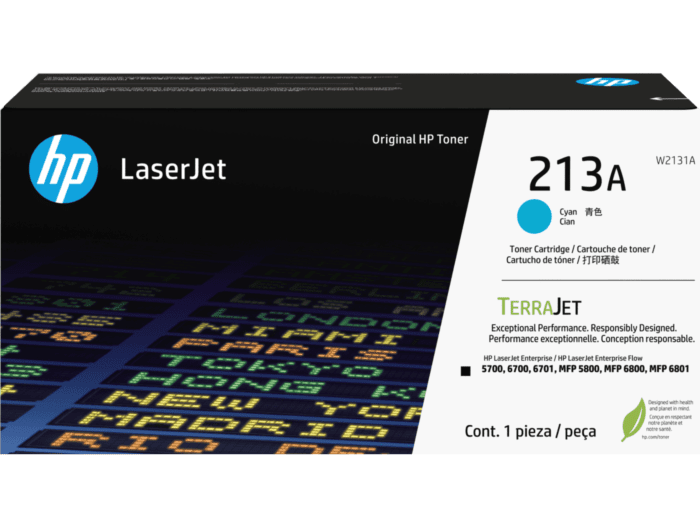 HP 213A Cyn Original LaserJet Toner Crtg (W2131A)