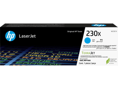 HP 230X Cyan Original LaserJet Toner Cartridge (W2301X)