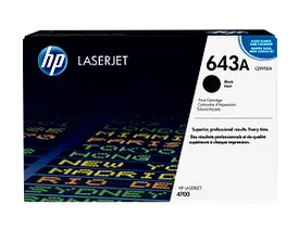 HP 643A Black Original LaserJet Toner Cartridge (Q5950A)