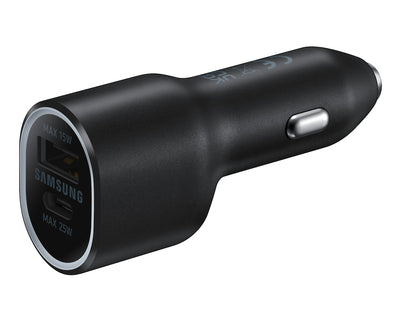 Samsung Power-car Charger Dual (25 & 15w)-BLK | EP-L4020NBEGWW