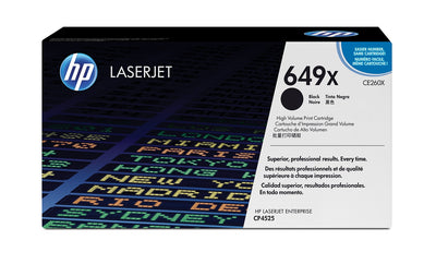 HP 649X High Yield Black Original LaserJet Toner Cartridge (CE260X)