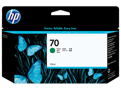 HP 70 130-ml Green DesignJet Ink Cartridge (C9457A)