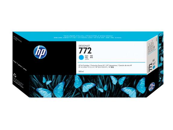 HP 772 300-ml Cyan DesignJet Ink Cartridge (CN636A)