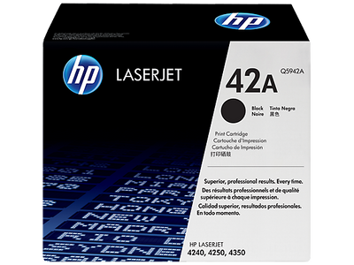 HP 42A Black Original LaserJet Toner Cartridge (Q5942A)