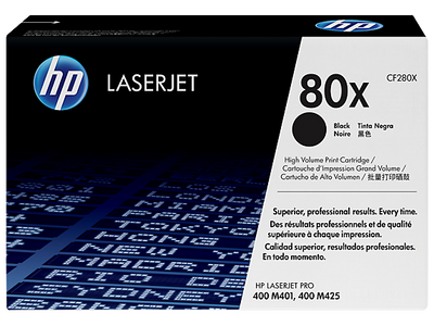 HP 80X High Yield Black Original LaserJet Toner Cartridge (CF280X)