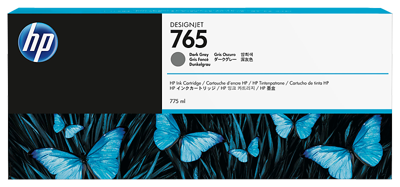 HP 765 775-ml Dark Gray DesignJet Ink Cartridge (F9J54A)