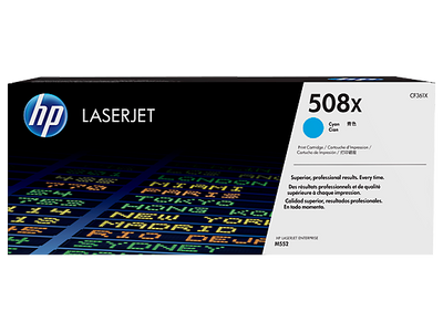 HP 508X High Yield Cyan Original LaserJet Toner Cartridge (CF361X)