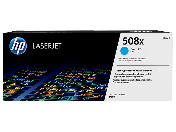 HP 508X High Yield Cyan Original LaserJet Toner Cartridge (CF361X)