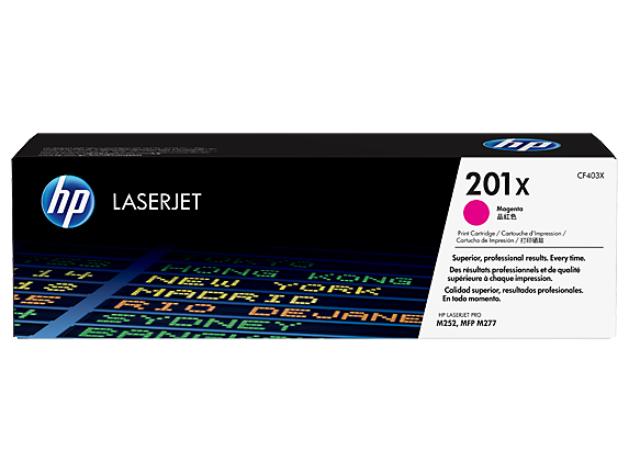 HP 201X High Yield Magenta Original LaserJet Toner Cartridge (CF403X)