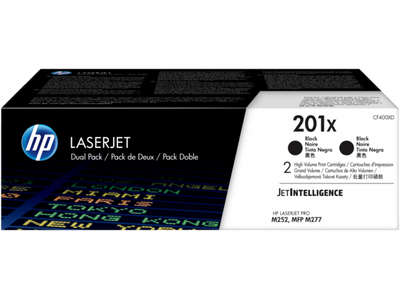 HP 201X 2-pack High Yield Black Original | CF400XD | Warranty Included